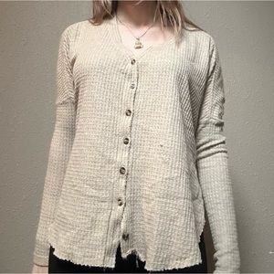 Urban outfitters waffle long sleeve top